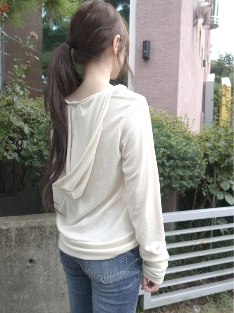 cherry hood tee
