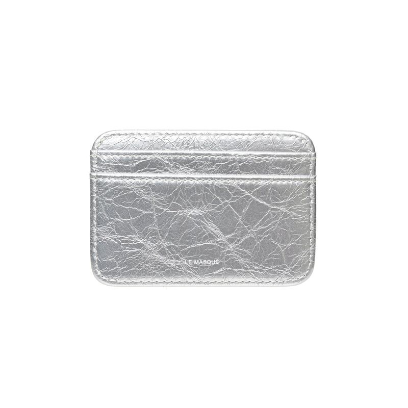 Daisy Slim Mini Transportation Card Wallet Silver