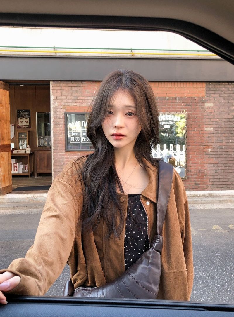 #Elegant Overfit Suede Zip-up Blouson (2color)
