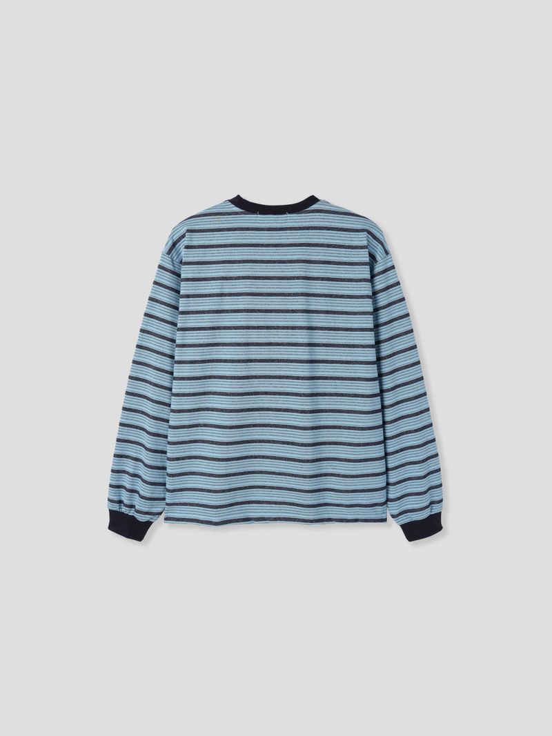 Washed long-sleeved T-shirt