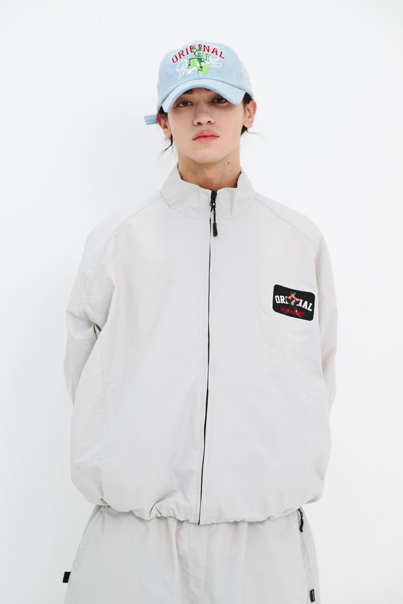 BSRABBIT(ビエスラビット)の「LIGHT WEIGHT WP TRACK JACKET GRAY(Jackets/Outerwear)」