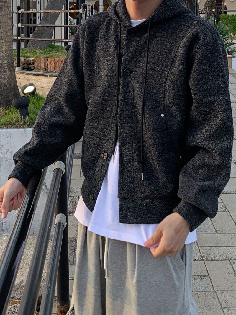 Kiron Hooded knit cardigan