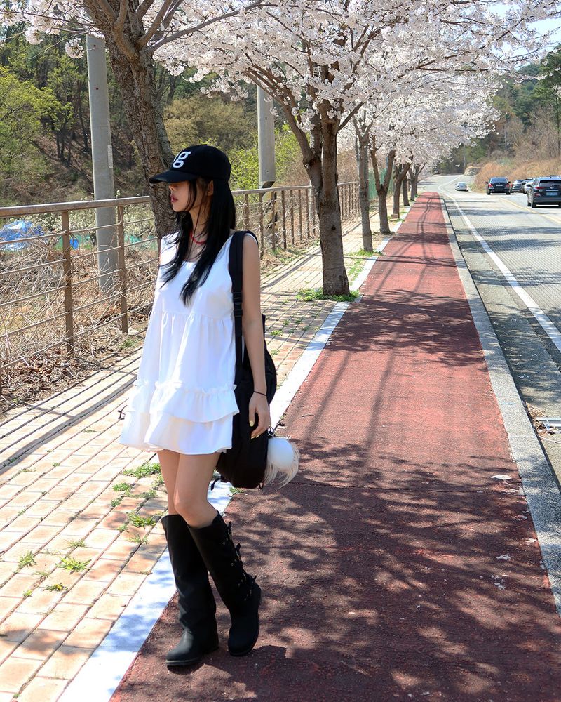 Delight-J（ディライトジェイ）の「frill cancan layered mini-dress（Dresses）」