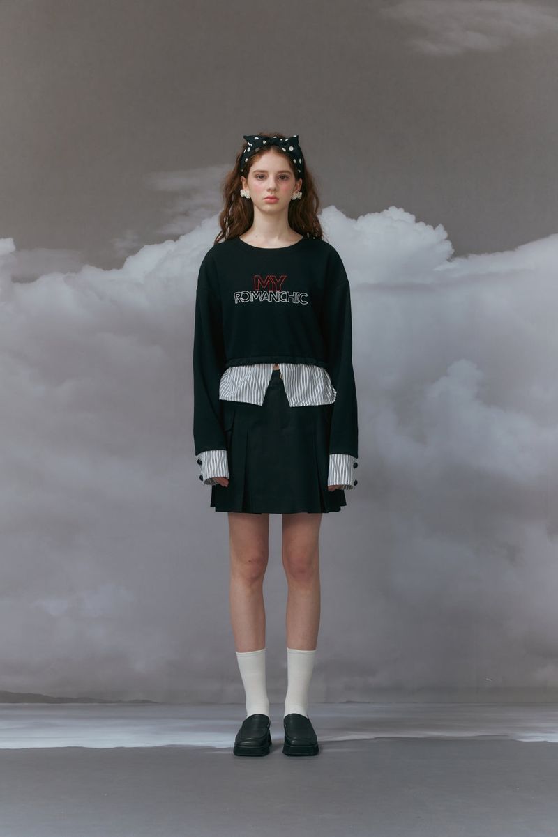 Layered sweatshirt