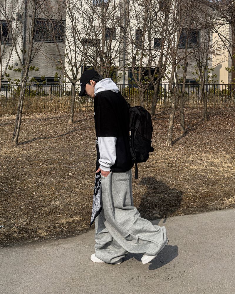 Sad Layered Oversized Hoodie