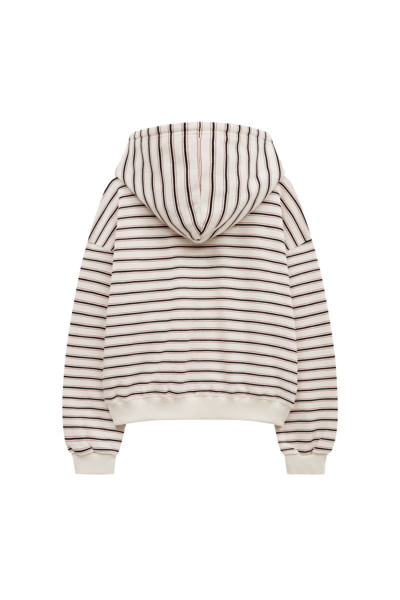 set st hood zip up (ivory)