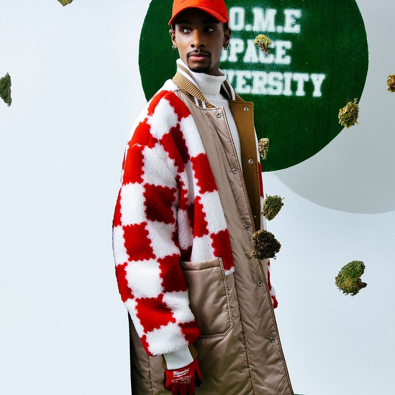 Reversible Wool-Blend Varsity Coat