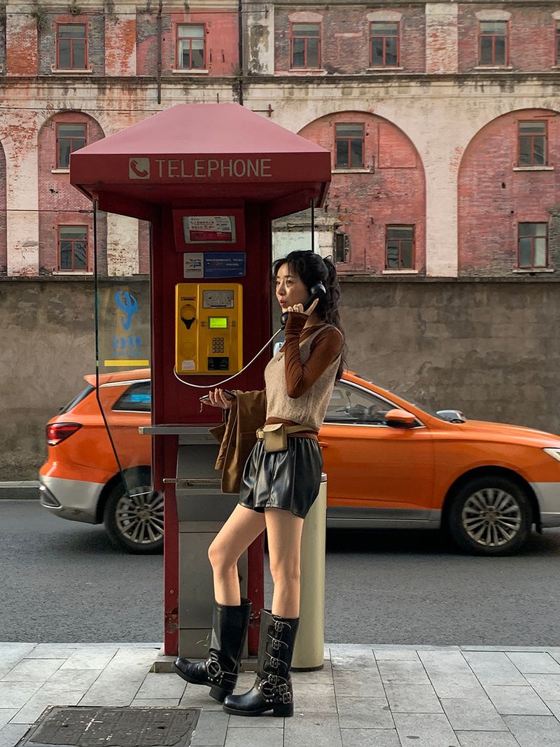[MADE] Le Elle Leather Shorts