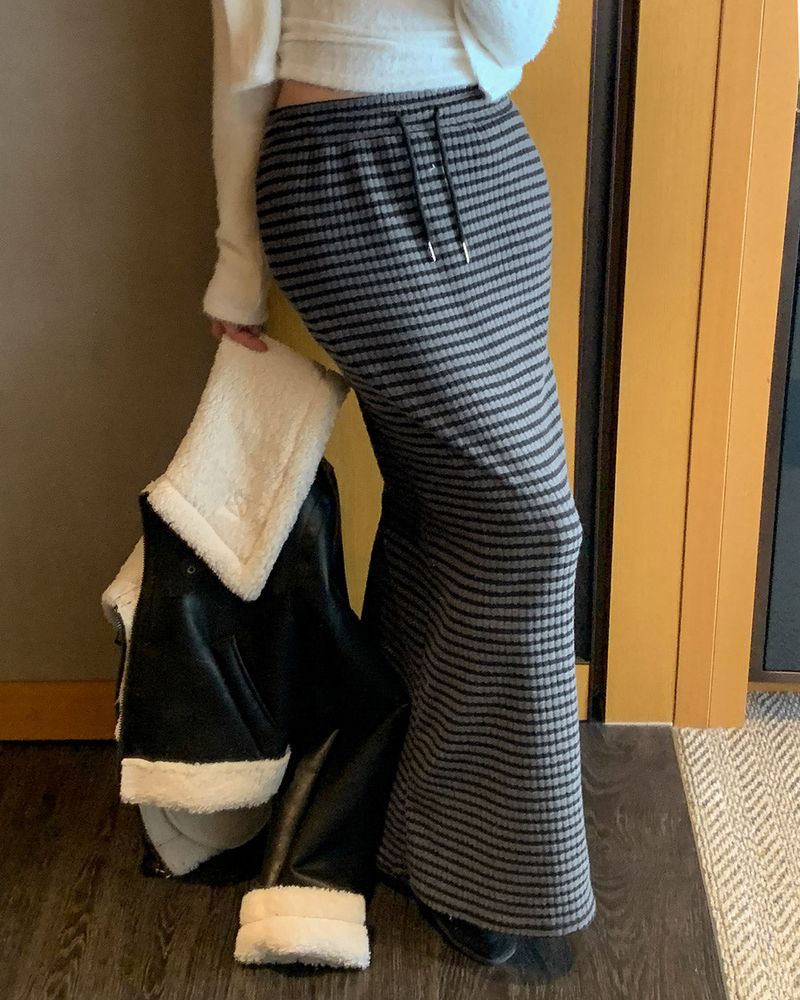 MAYBINS(メイビンス)の「Riket striped long skirt(Skirts)」