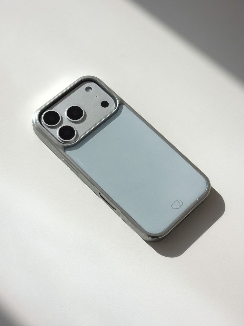 [MADE] ピグメントエポキシシルバーバンバーケース [iPhone/Galaxy] - スモークグリーン