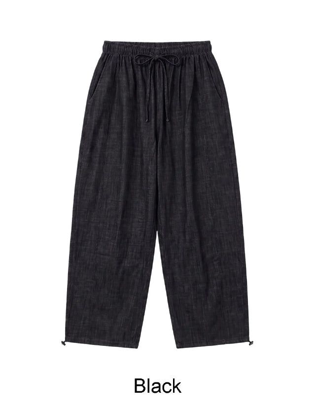 Ed Linen Wide Banding Denim