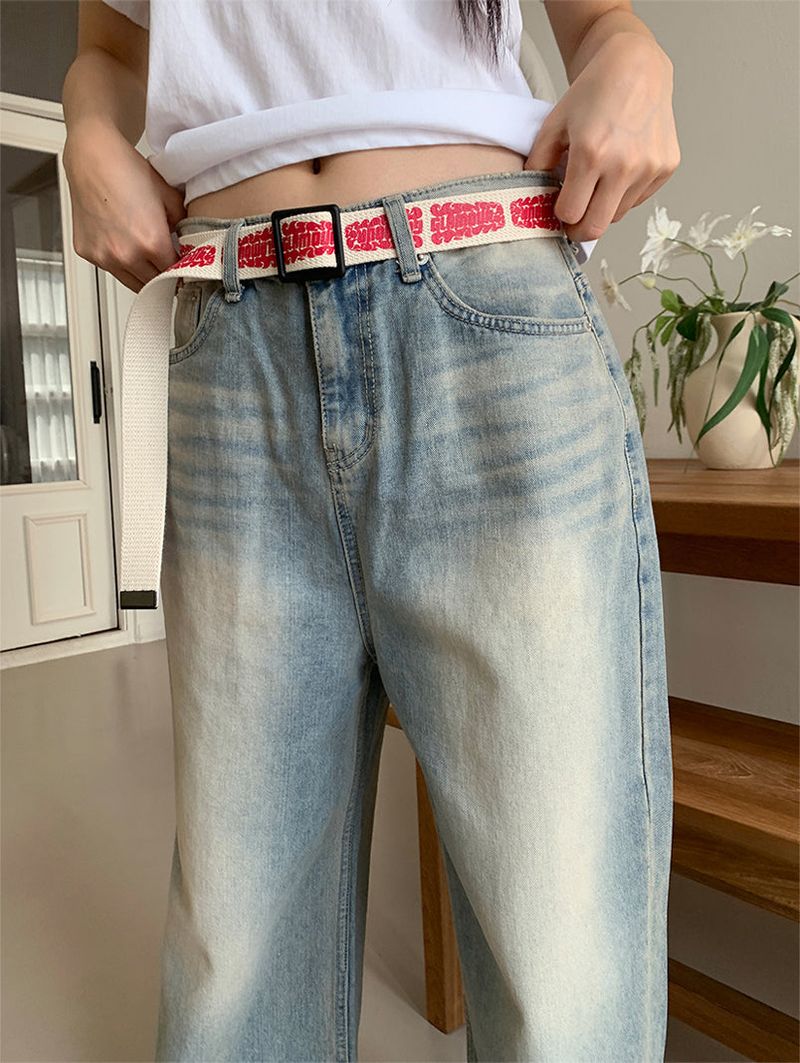 SAND WASHED WIDE JEANS (2C)