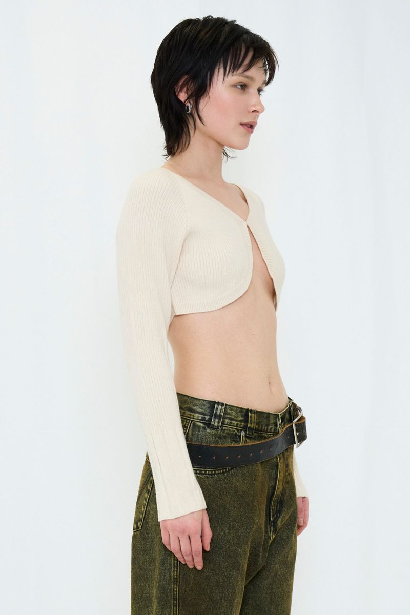 KNIT BOLERO CARDIGAN