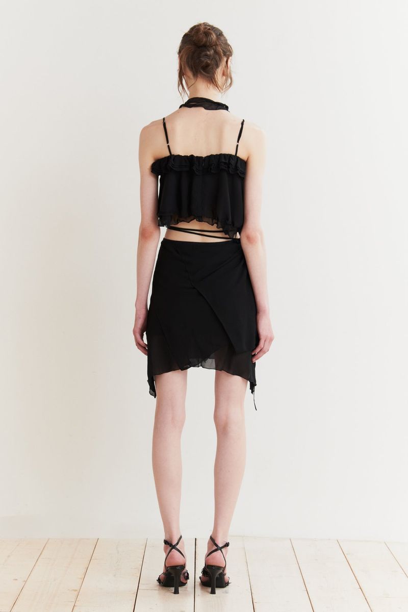 LILY SCARF TOP black