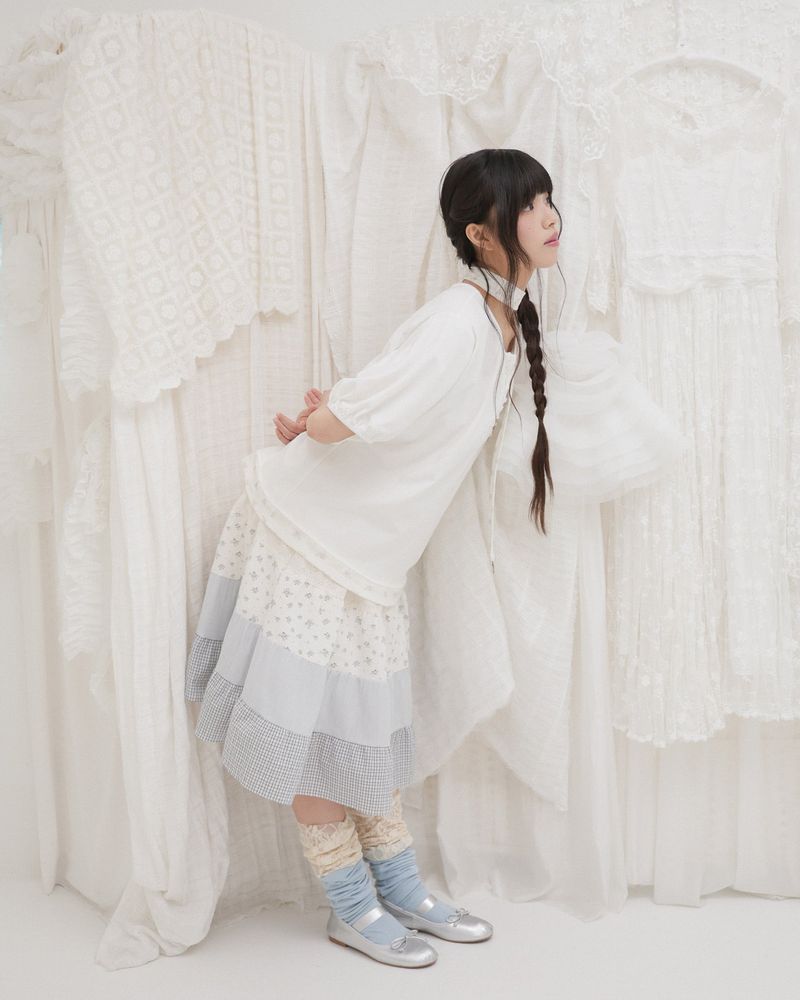 Fazed(フェイズド)の「Blooming garden patchwork skirt / ivory(Skirts)」