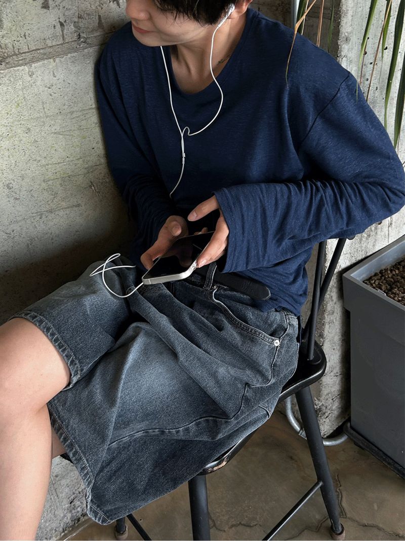 COSYHARU（コシハル）の「Wide Bermuda Denim（Pants）」