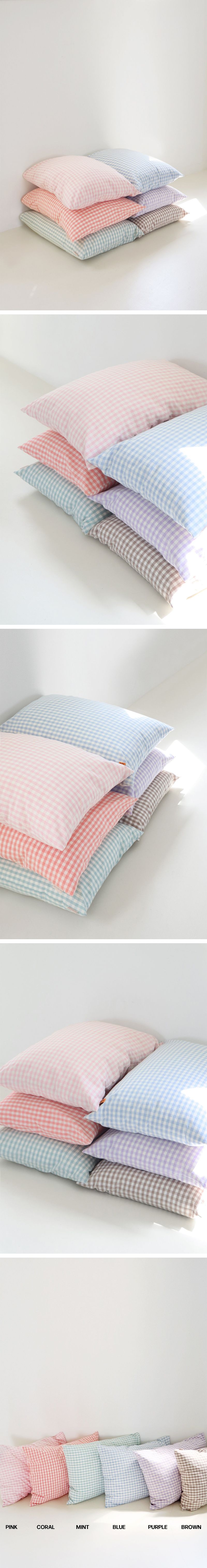 Frank Check Pillow case(6color)