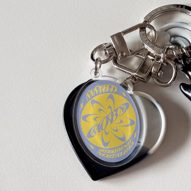 MOBN Acrylic Keyring (PowderBlue/Goldenrod)