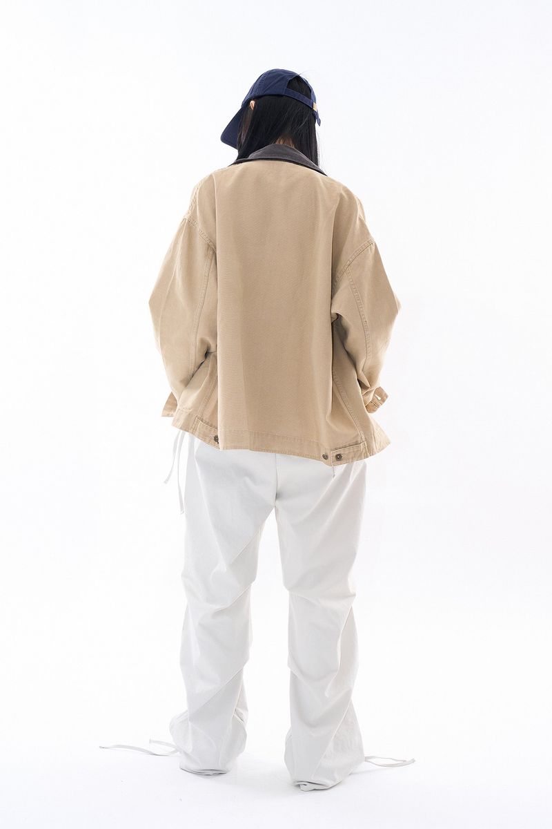 Oxford vintage zip-up work jacket