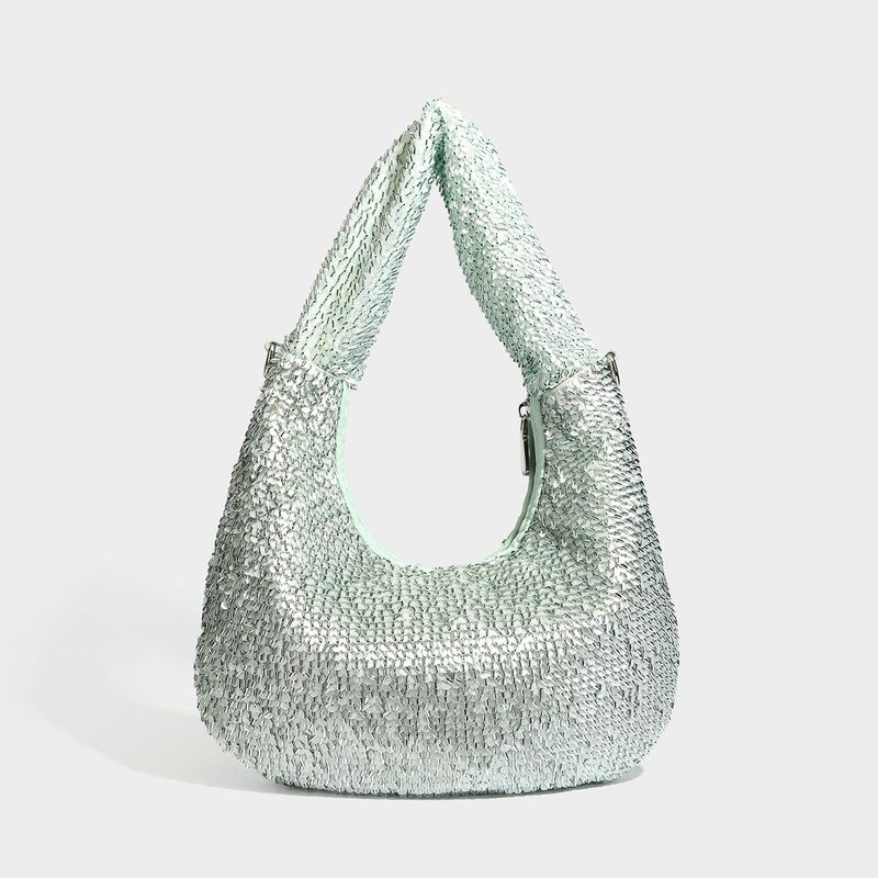 Hand-Beaded Chain Handle Evening Bag
