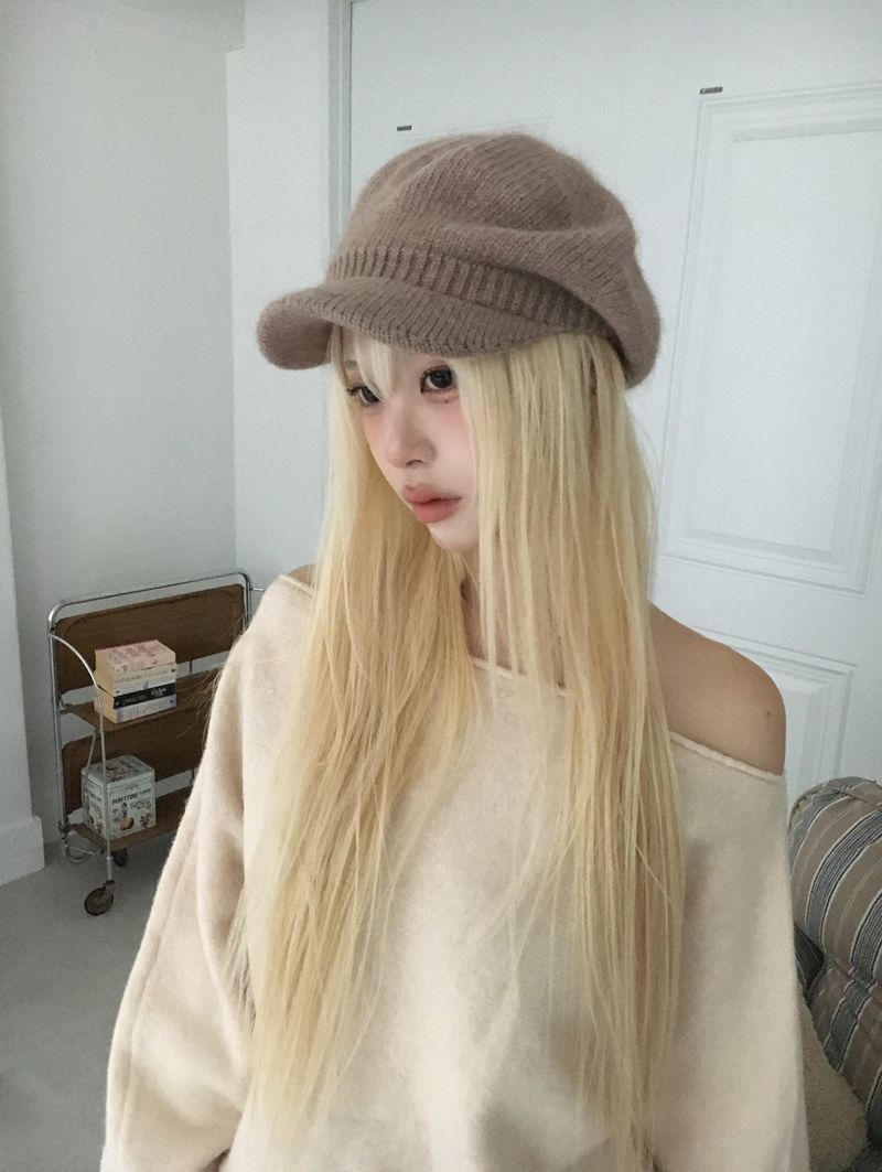 Knit Newsboy Cap