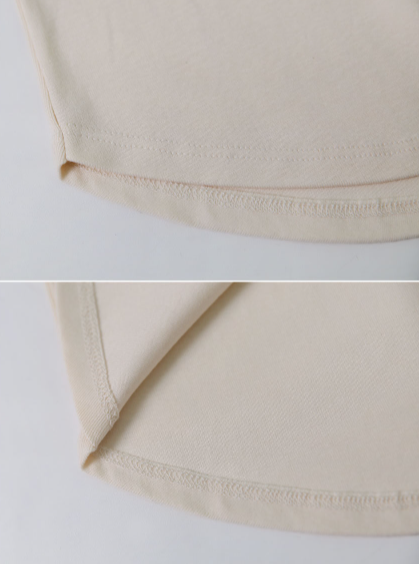 Soft Basic U-neck Slim Short Sleeve T-shirt (4color)