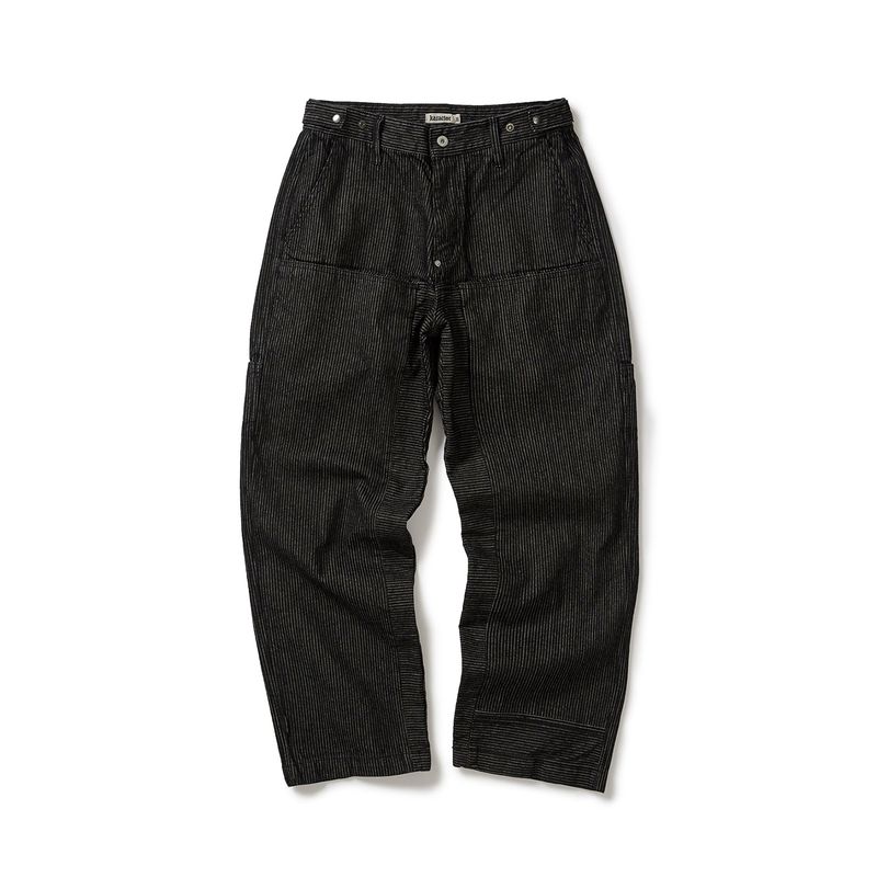 karactor（カラクター）の「Stripe denim pants / Black（Pants）」