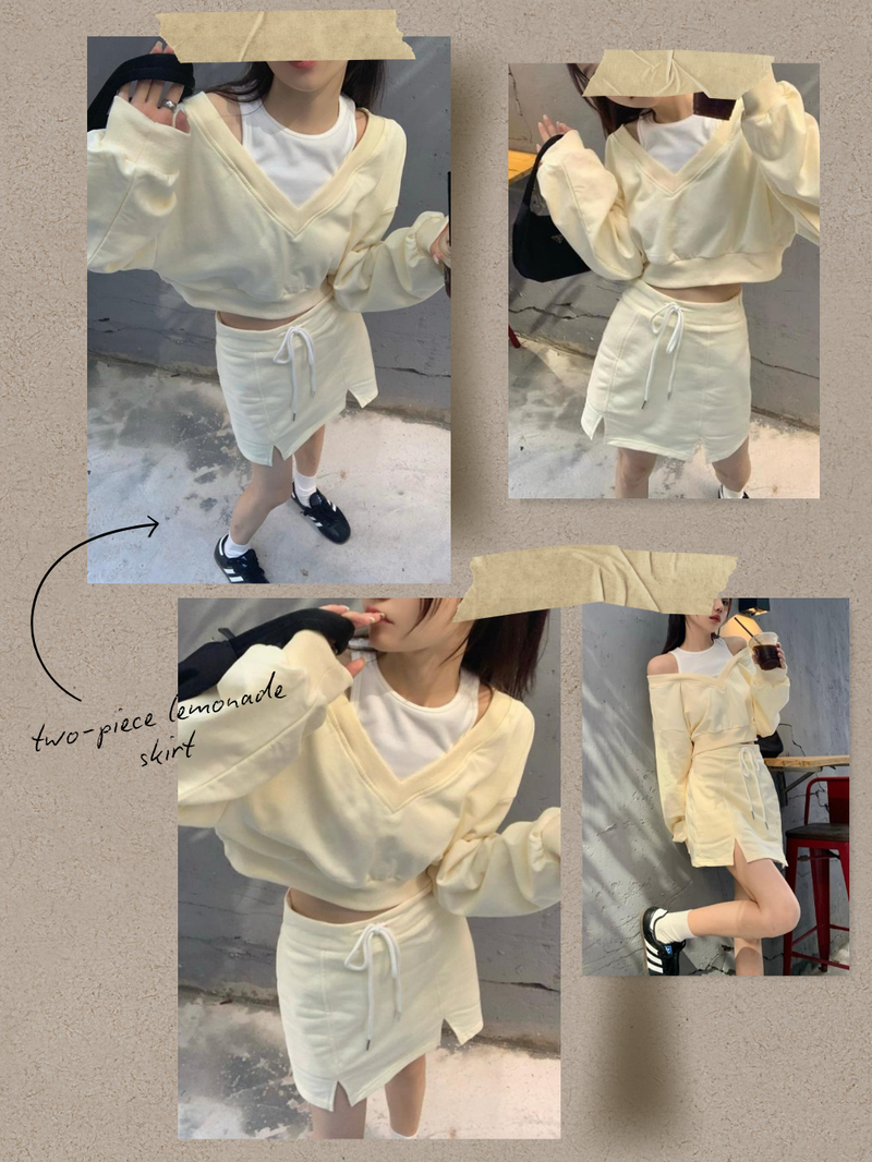 [SALE]two-piece lemonade skirt