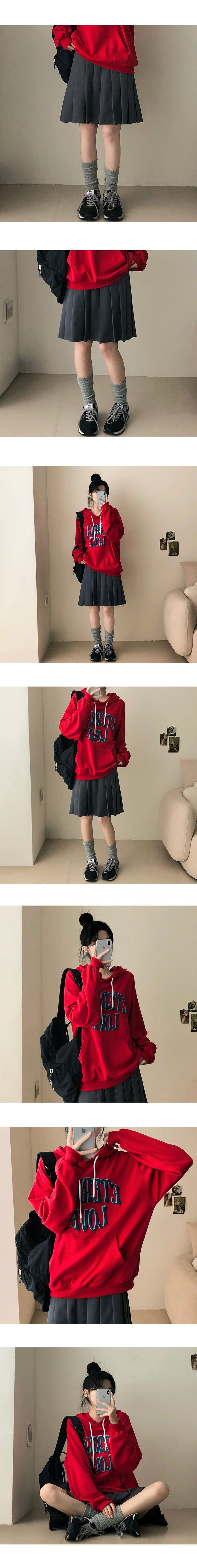 Bad back banding pleated skirt