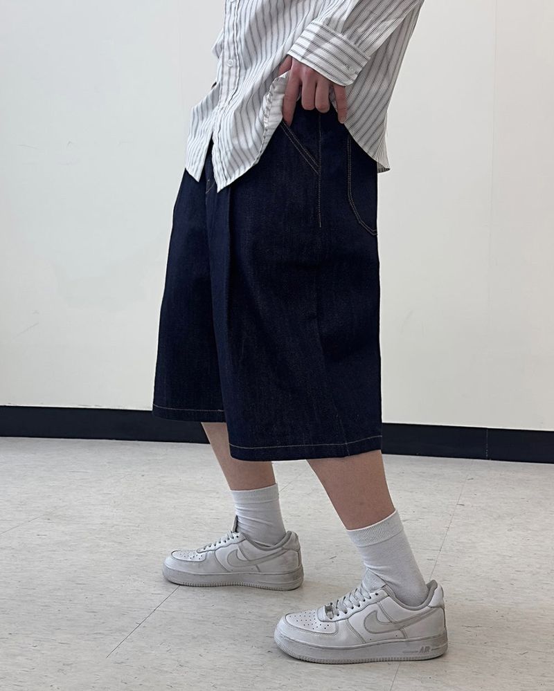 Rush Bermuda Raw Denim Pants