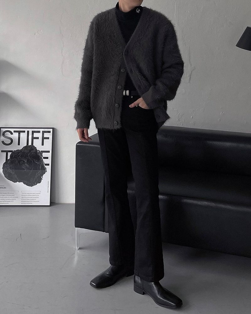 OA Blanc Angora Cardigan (3 colors)