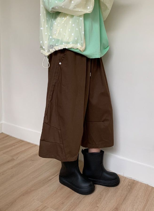 BAON（バオン）の「[unisex] Mado Cut Pintuck Wide Banding Bermuda Pants（Pants）」