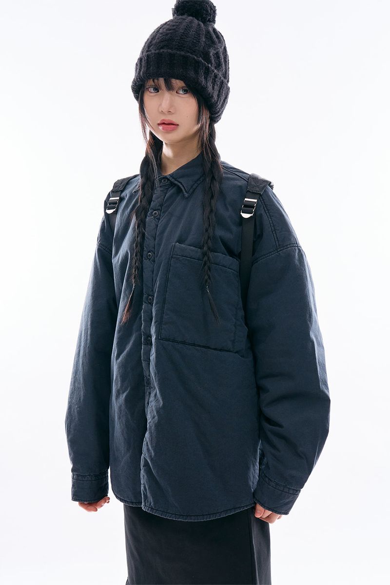 Raucohouse（ラウコハウス）の「Eric fade washed padded shirt（Tops）」