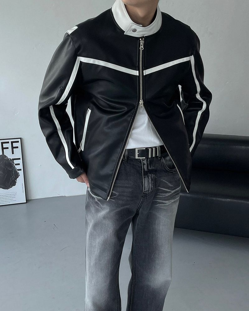 COZINESS（コジネス）の「OWN Karim Biker Leather Jacket（Jackets/Outerwear）」