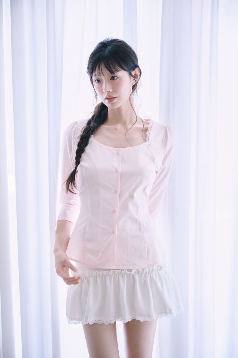 Mabel Lace Square-Neck Blouse (3 colors)