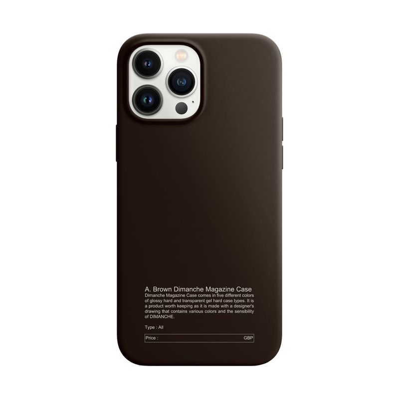 BROWN DIMANCHE MAGAZINE CASE