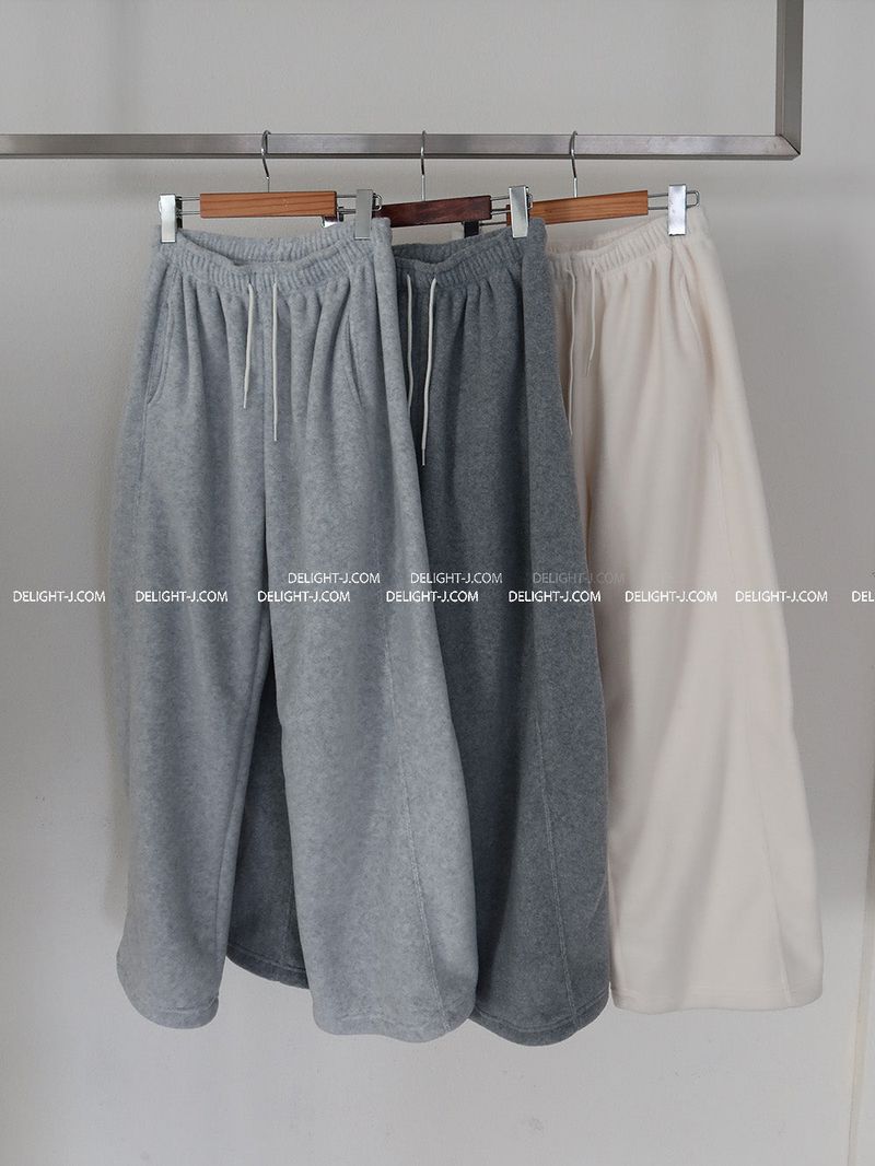 Pleasantly Thick fleece jogger & wide pants