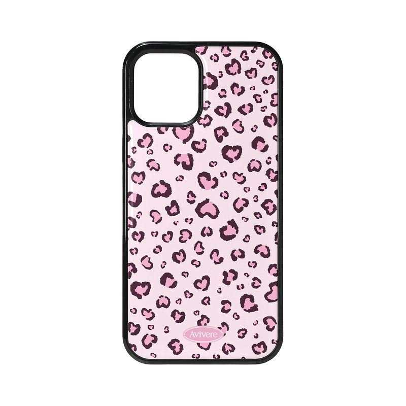 Avivere（アビベール）の「[MADE] leopard glass bumper case(pinkheart)（Smartphone Accessories）」