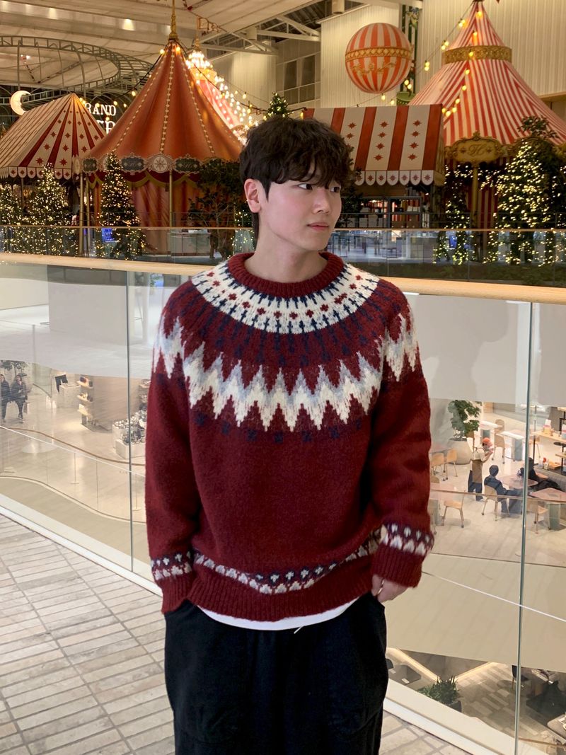Melt Nordic Hair Knit