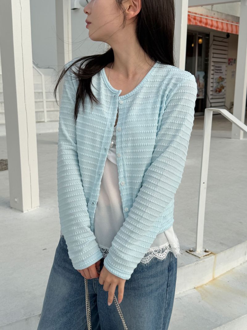 Daphne Flower Button Cardigan