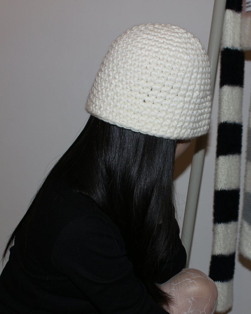chunky wool hat (5color)