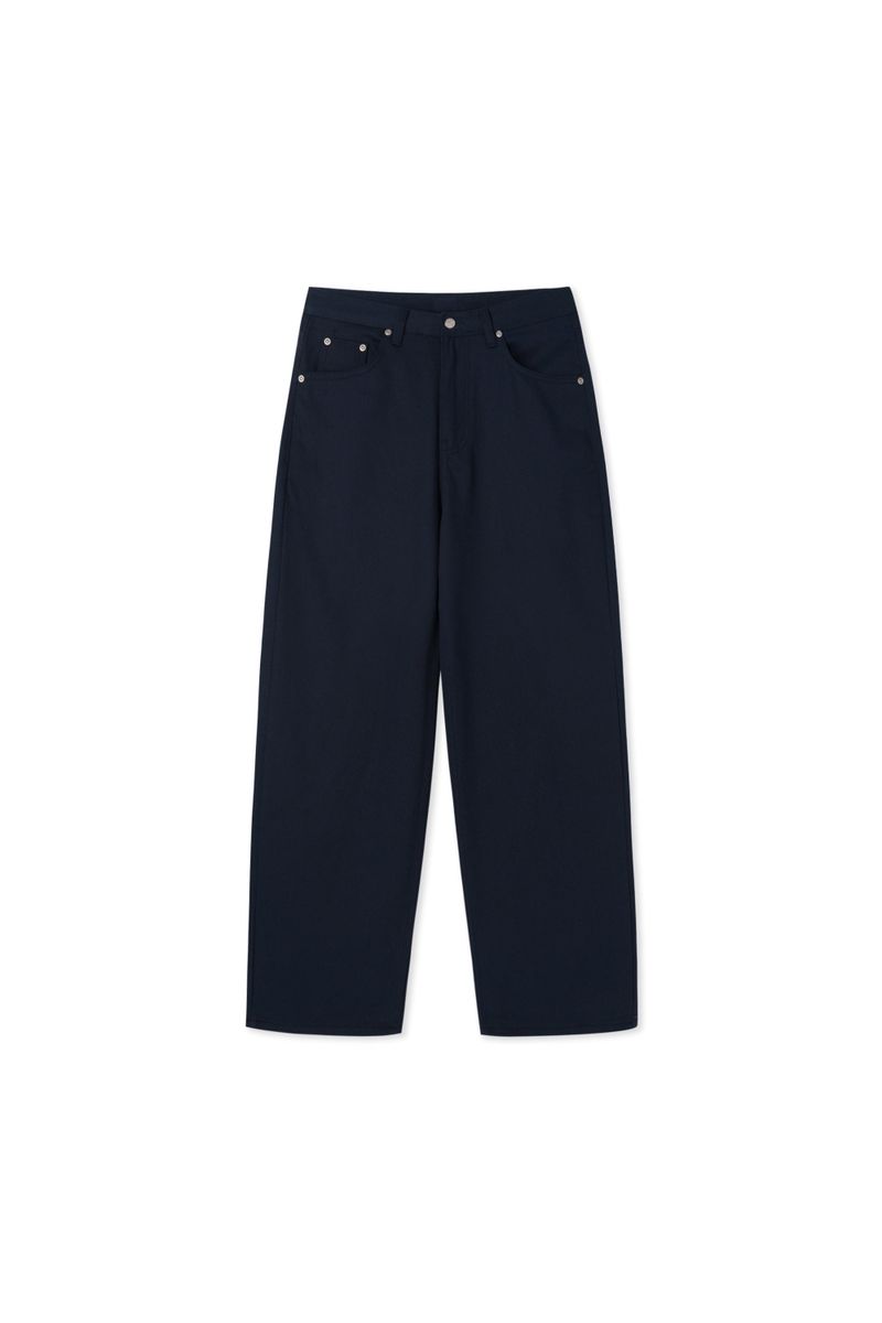Detail Wide Cotton Pants 3COLOR
