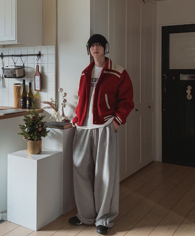 Nouz Pintuck Belted Balloon Brushed Sweatpants