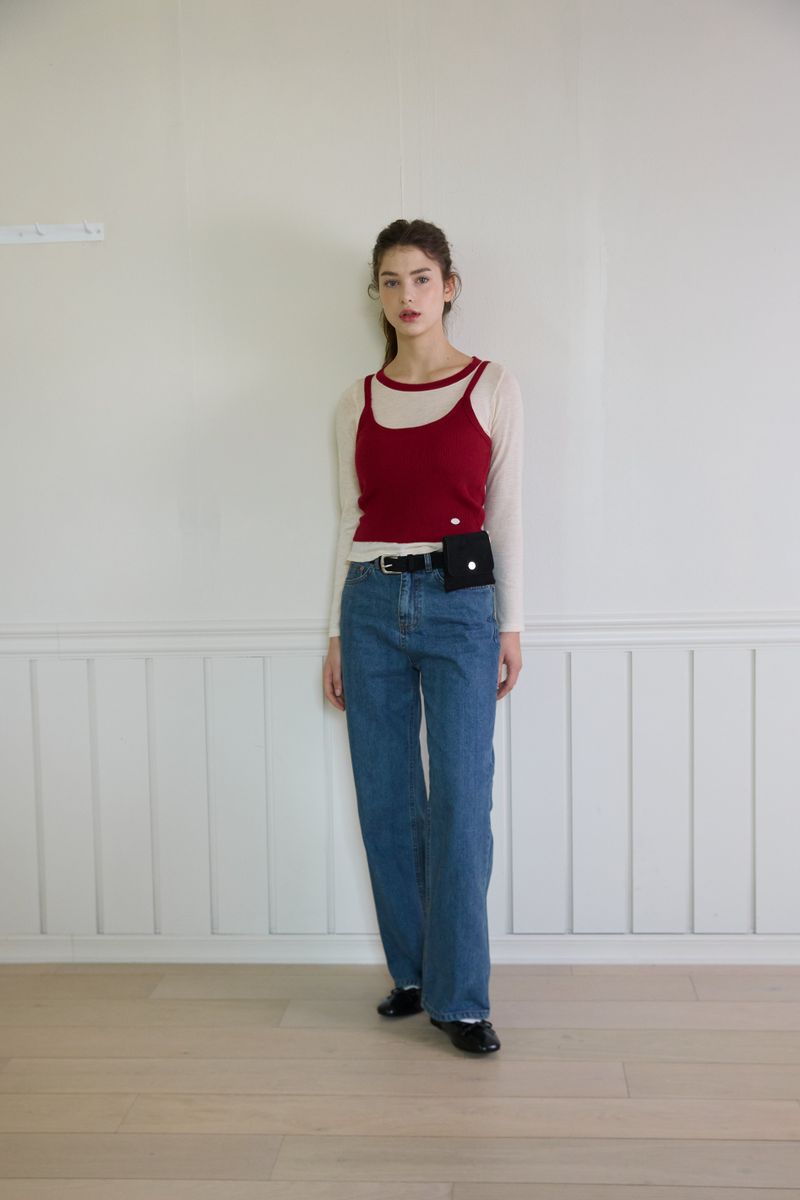 COZY BUSTIER TOP SET (2 COLORS)