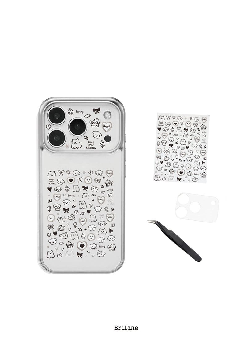 BRILANE（ブリレイン）の「カメラネイルデコステッカーセット (01 スマイルフレンズ)（雑貨/ステーショナリー）」