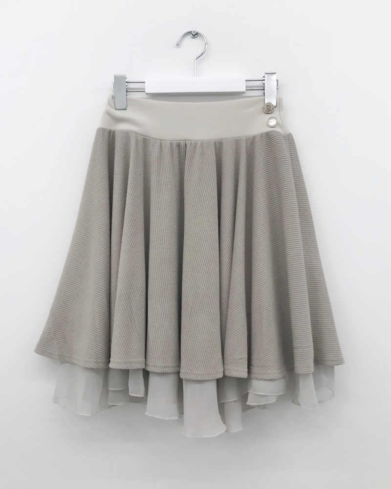 Merci Chiffon Midi Skirt (4color) 