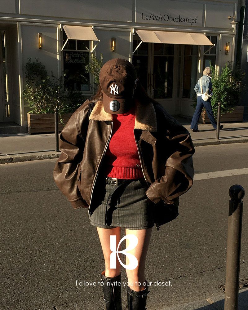 [ORIGINAL] Kyle Wool & Leather 2-Way Jumper
