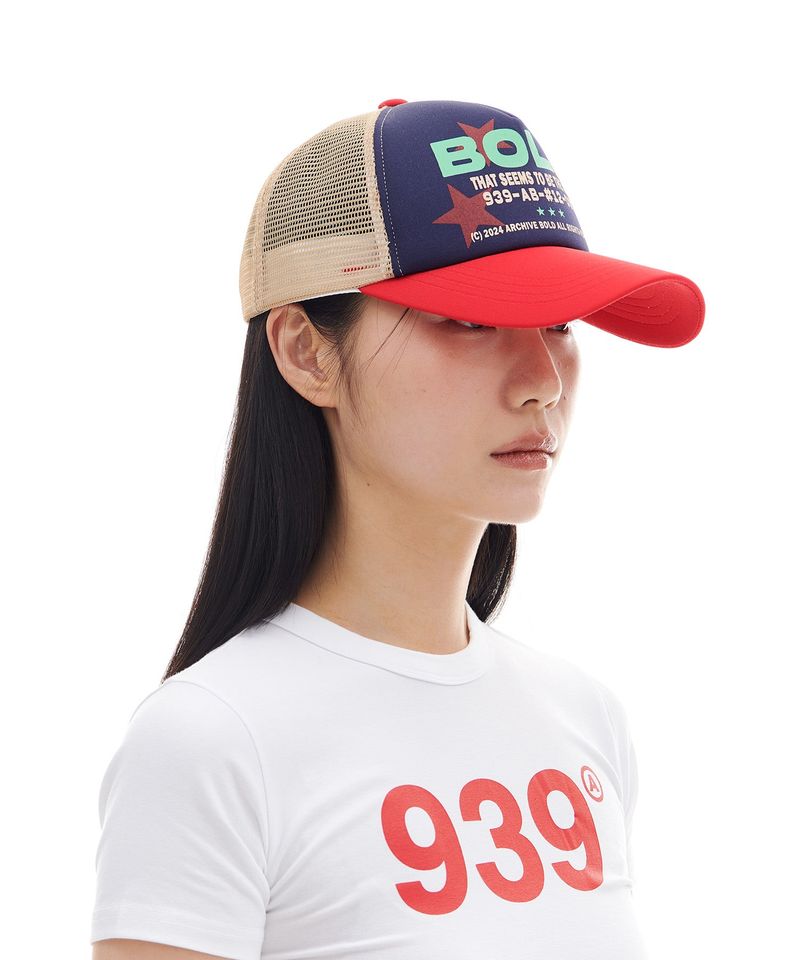 BOLD TRUCKER MESH CAP (NAVY)