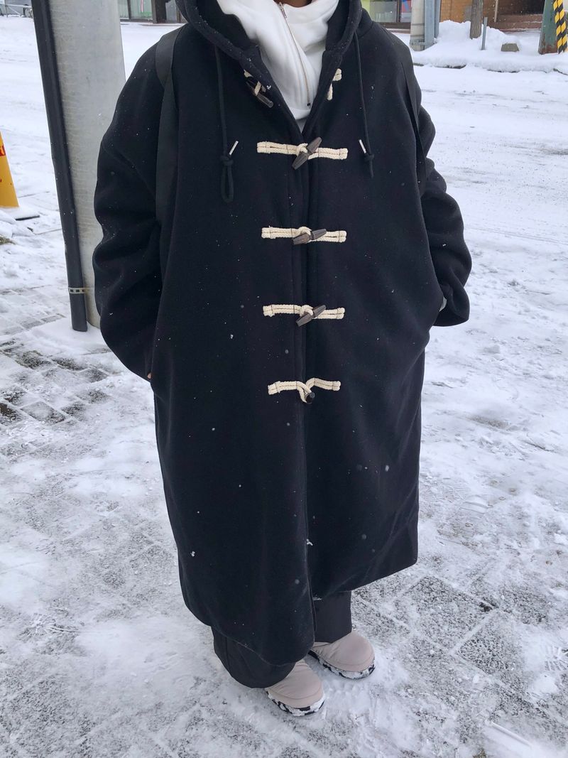 (quilted beam) Cambio hood duffle coat