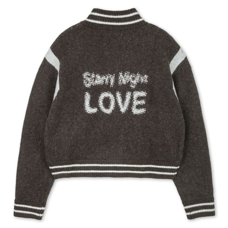 LETOILE LOVE STADIUM KNIT ZIP UP